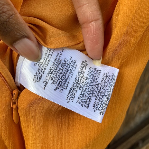 BCBGMAXZARIA Silk Chiffon Wide Leg Jumpsuit - Picture 7 of 9